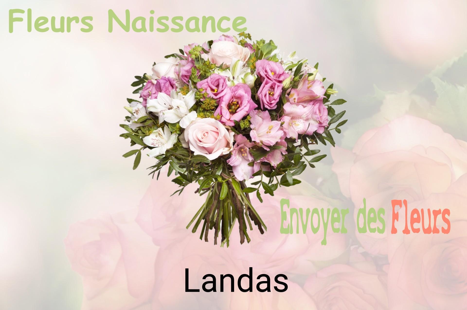 Bouquet de fleurs de naissance livré à Landas